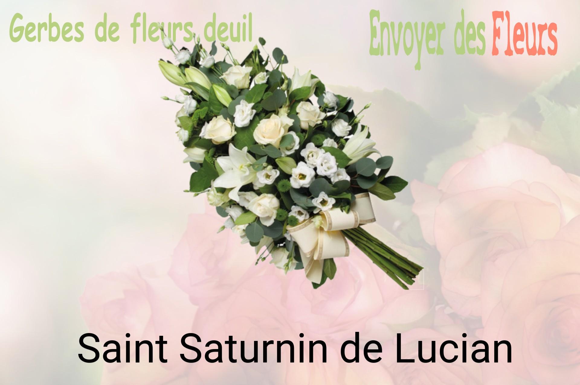 Gerbe de fleurs de deuil livrée à Saint-Saturnin-de-Lucian
